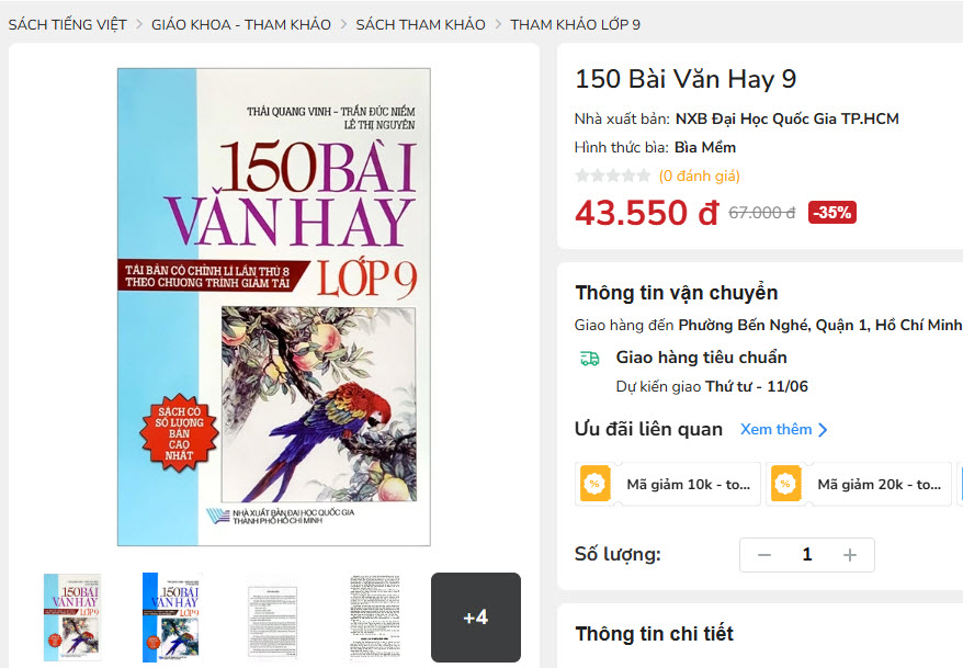 150 Bài Văn Hay 9