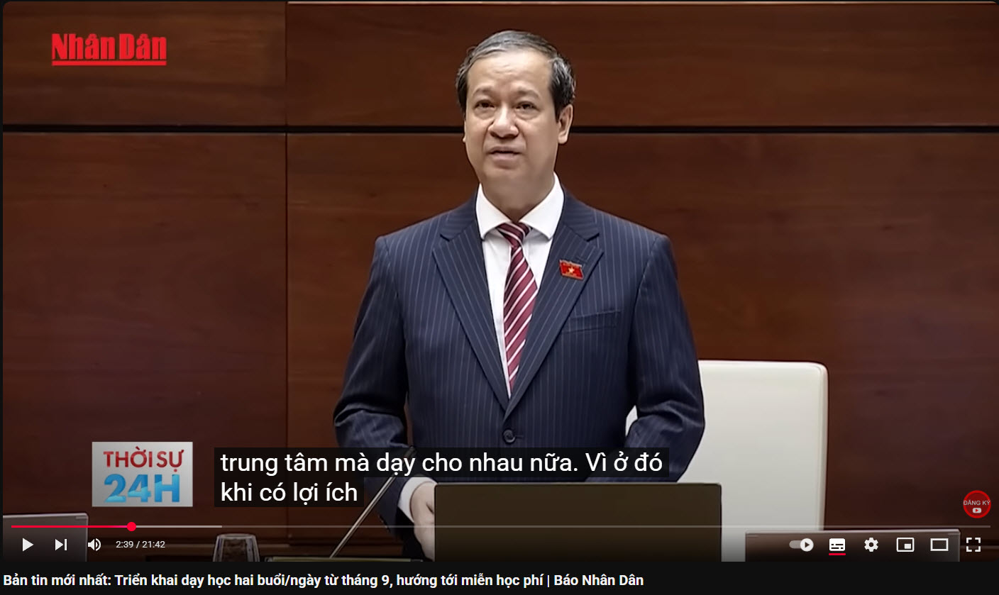 Bản tin mới nhất: Triển khai dạy học hai buổi/ngày từ tháng 9, hướng tới miễn học phí | Báo Nhân Dân