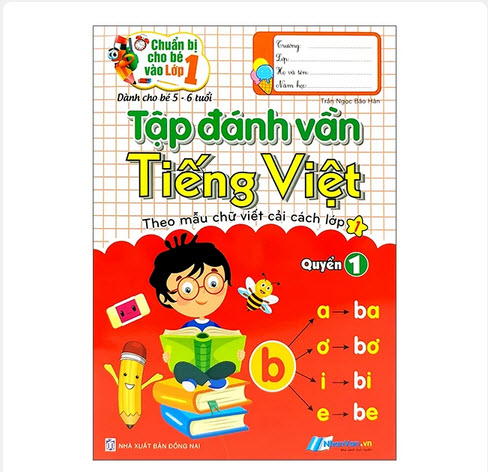 Chuẩn Bị Cho Bé Vào Lớp 1 - Tập Đánh Vần Tiếng Việt - Quyển 1 (Tái Bản)