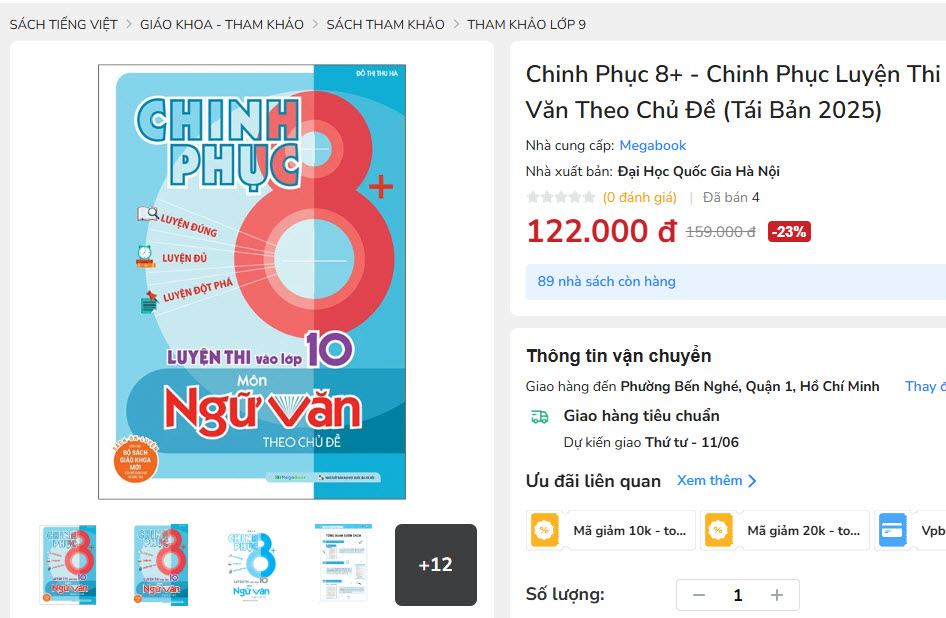 Chinh Phục 8+ - Chinh Phục Luyện Thi Vào Lớp 10 Môn Ngữ Văn Theo Chủ Đề (Tái Bản 2025)
