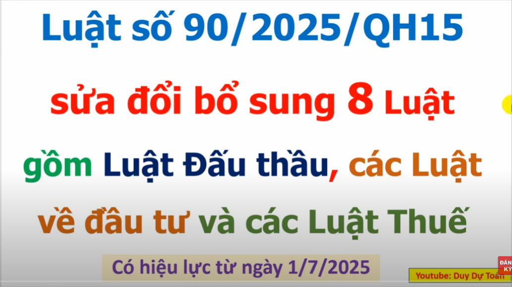 Những điểm mới của Luật số 90/2025/QH15: Sửa đổi Luật Đấu Thầu, Luật Đầu Tư Công, Luật thuế GTGT