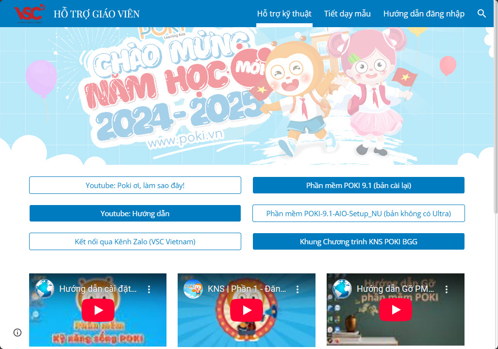 Hỗ trợ giáo viên sử dụng phần mềm KNS Poki